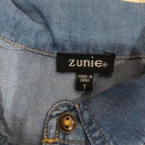 zunie denim tutu dress